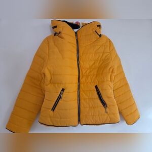 Women's Yellow Quilted Jacket